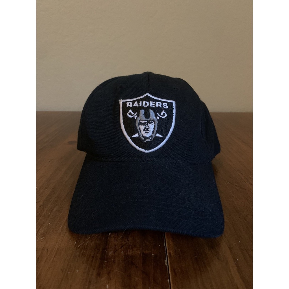 Vintage Oakland Raiders Sports Specialties Hat Logo Black Wool Acrylic Snapback